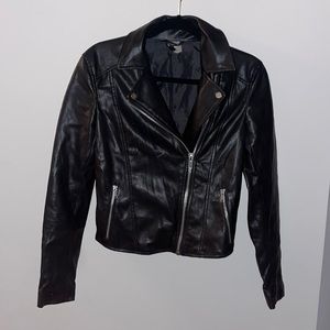Size 2 leather H&M leather jacket